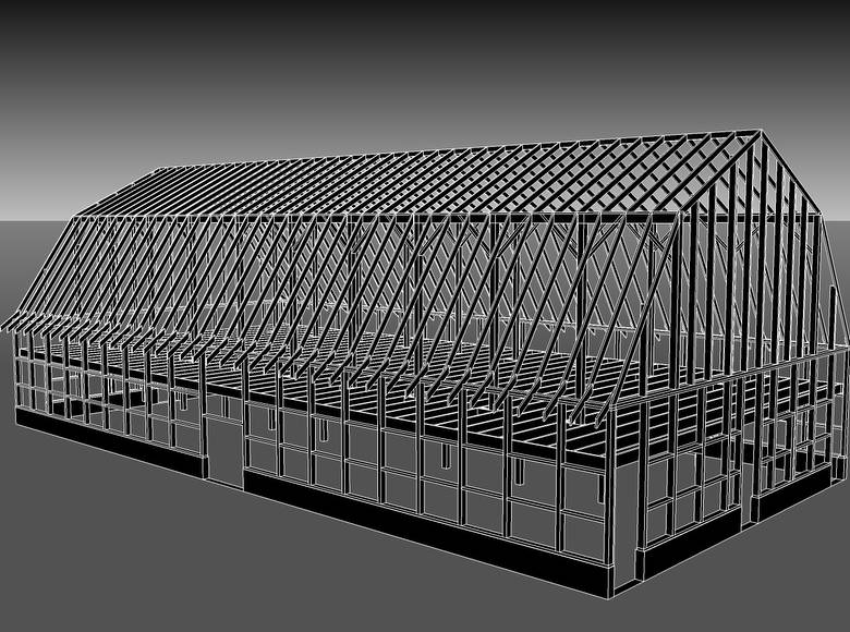 Wray Barn 3D Drawings / Wray Barn Sketch-ups